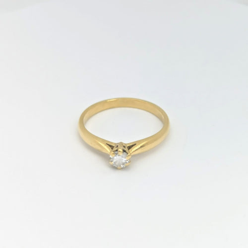 Bague 49 Bague Solitaire Or jaune Diamant 58 Facettes 28789