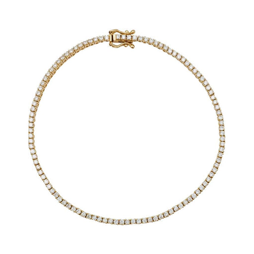Bracelet Bracelet ligne diamants en or jaune. 58 Facettes 31790