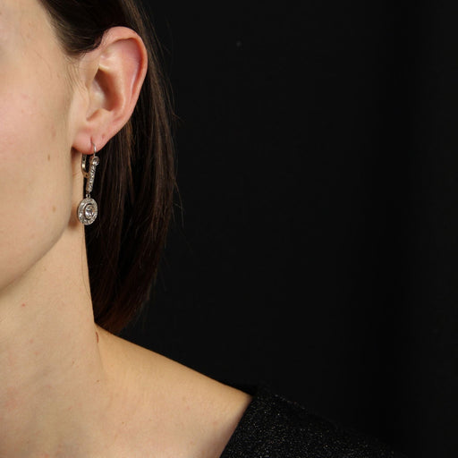 Earrings Antique rose cut diamond earrings 58 Facettes 23-340