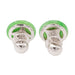 Earrings Stud Earrings White Gold Jade Jadeite 58 Facettes 2432028CN
