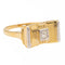 Bague 52 Bague Tank Or jaune Diamant 58 Facettes 2360827CN
