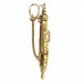 Brooch Brooch - Diamonds and Harmony: Gold Lyre Brooch-Pendant 1870 58 Facettes 24003-0230