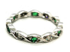 Ring 53 Alliance Ring White Gold Emerald 58 Facettes 1732073CN