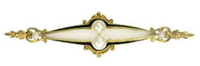 Broche Broche avec perles en émail noir 58 Facettes 14350-0124