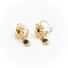 Earrings Leverback earrings Yellow gold Sapphire 58 Facettes 1883903CN