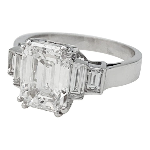 Ring 54 3,05 carat diamond ring in white gold. 58 Facettes 30698