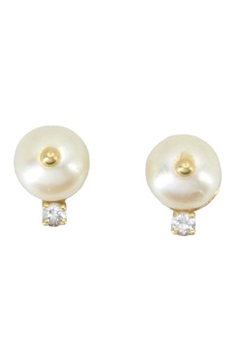 Boucles d'oreilles BOUCLES D'OREILLES PERLES ET DIAMANTS 58 Facettes 060281