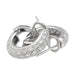 Boucles d'oreilles Boucles d'oreilles créoles en or blanc, diamants. 58 Facettes 33241