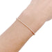 Bracelet Diamond line bracelet in pink gold. 58 Facettes 33149