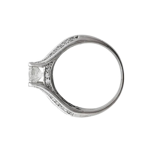 Bague 57 Bague diamant 1,13 carat en or blanc. 58 Facettes 30669