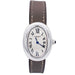 Watch Cartier watch, "Baignoire", white gold, leather. 58 Facettes 32719