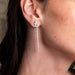 Earrings Dangling Earrings White Gold Diamond 58 Facettes 578261CD