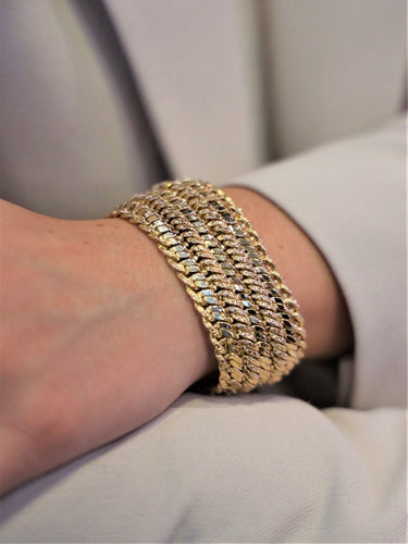 Bracelet Bracelet Maille plate Or jaune 58 Facettes 1692607CN