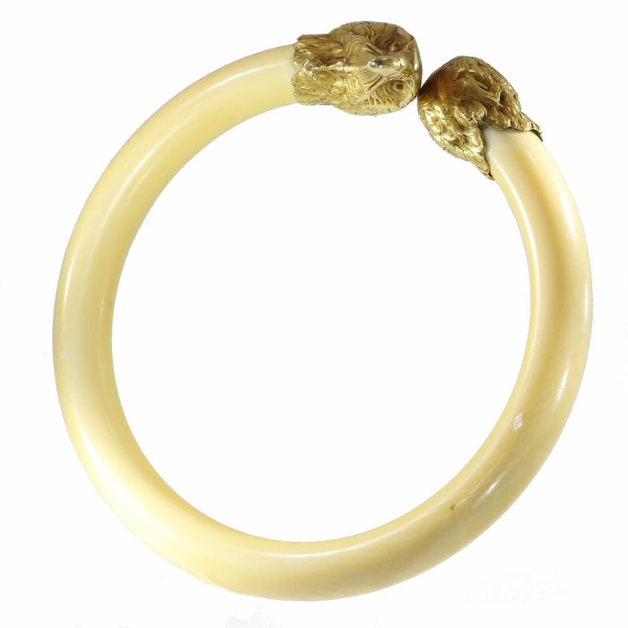 Bracelet Bracelet Jonc, or jaune, ivoire 58 Facettes 19078-0140