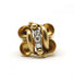 Ring 59 / Yellow / 750‰ Gold Tank Ring Gold and diamonds 58 Facettes 180105R