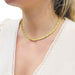 Necklace Lalaounis necklace, "Byzantine", yellow gold and diamonds. 58 Facettes 33275