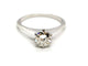 Bague 52 Bague Solitaire Or blanc Diamant 58 Facettes 1236775CN