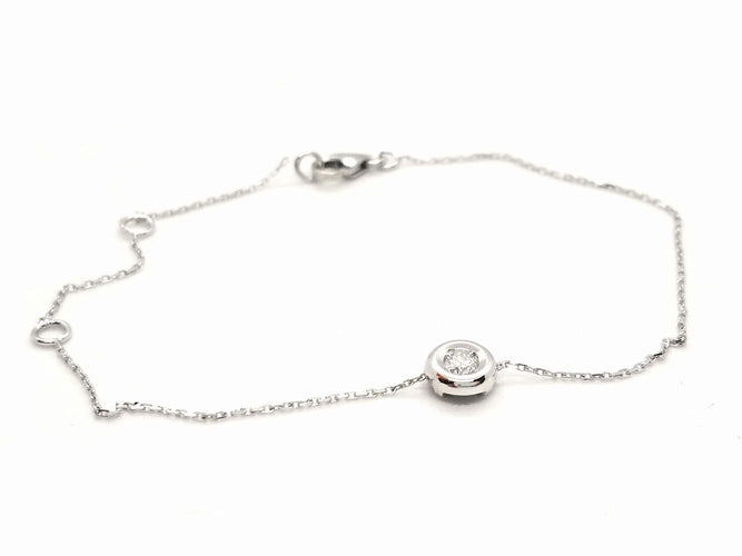 Bracelet Bracelet Or blanc Diamant 58 Facettes 579025RV