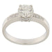 Bague 56 Bague solitaire en or blanc avec diamant 58 Facettes G3305