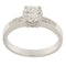 Bague 56 Bague solitaire en or blanc avec diamant 58 Facettes G3305