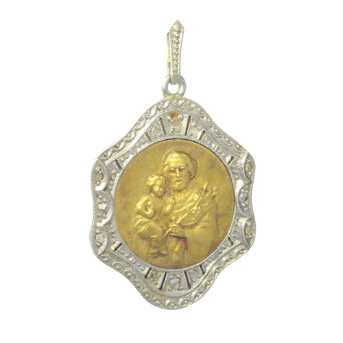 Pendentif Pendentif  Saint Antoine de Padoue diamants 58 Facettes 23191-0418
