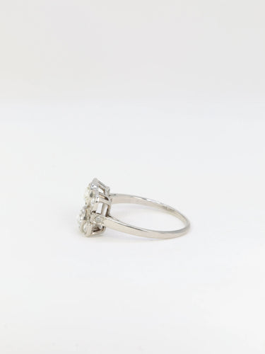 Bague Bague Art Déco Platine et Diamants Taillés en Rose 58 Facettes 448