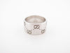 Ring 52 GUCCI icon monogram gg ring in 18k white gold 58 Facettes 256723