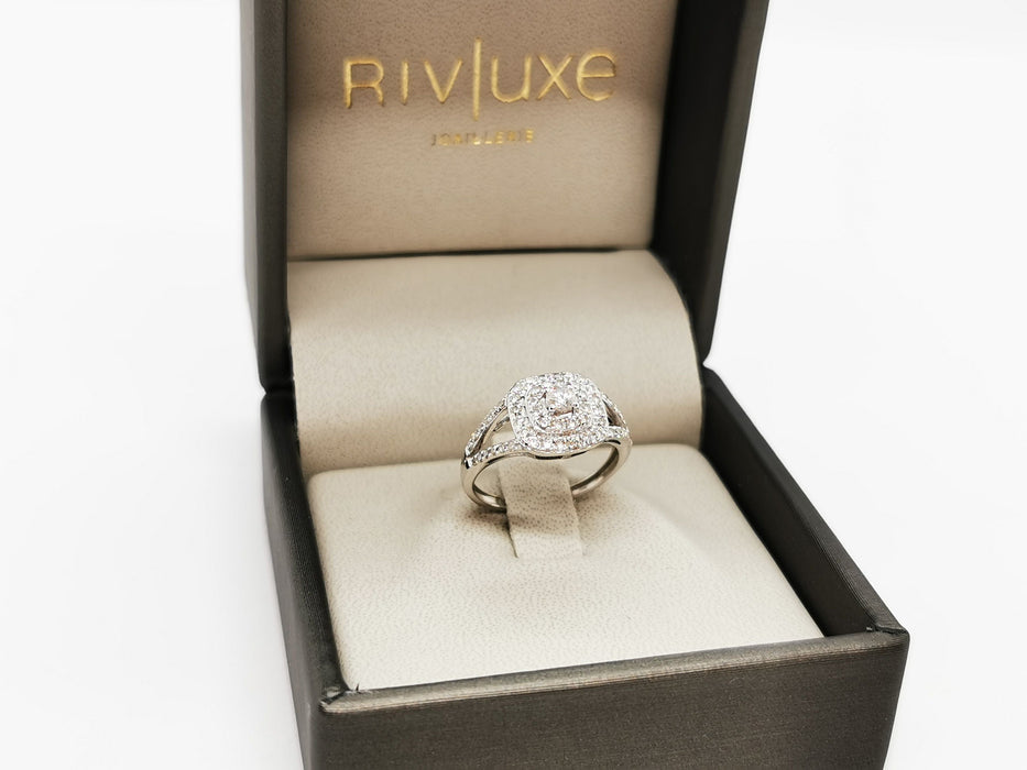 Bague 48 Bague Solitaire Or blanc Diamant 58 Facettes 1422695CN