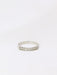 Bague Demi-Alliance or blanc diamants 0,3 ct 58 Facettes J75