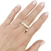 Ring 57 Alliance full circle yellow gold and shuttle diamonds. 58 Facettes 32744