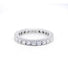 Ring 49 / White/Grey / 750‰ Gold American wedding ring 23 diamonds 58 Facettes 200045R