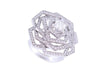 Ring 55 CHANEL camelia ring 1932 18k white gold & 167 diamonds 2.31ct 58 Facettes 255365