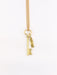 Pendant Vintage lucky charm pendant Key yellow gold 58 Facettes