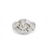 Ring 53 / White/Grey / 950‰ Platinum Platinum And Diamond Ring 58 Facettes 220171R