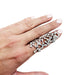 Ring 53 Lauren Rubinski “Vanité” ring in white gold and diamonds. 58 Facettes 30657