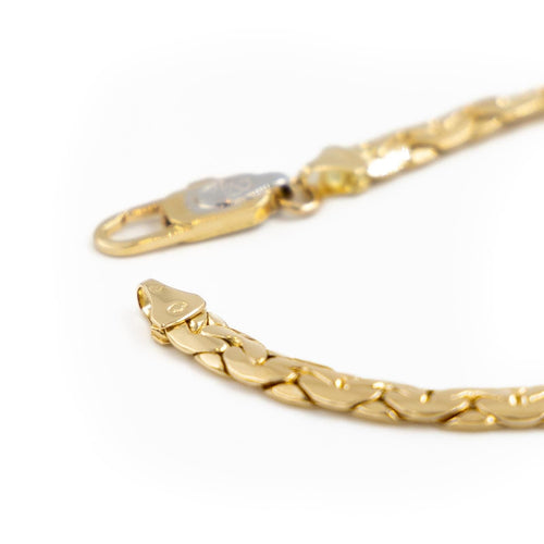 Collier Collier Maille haricot Or jaune Diamant 58 Facettes 2060459CN