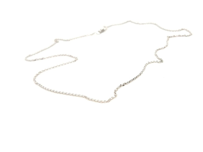Collier Collier Chaînette Or blanc 58 Facettes 716805RV