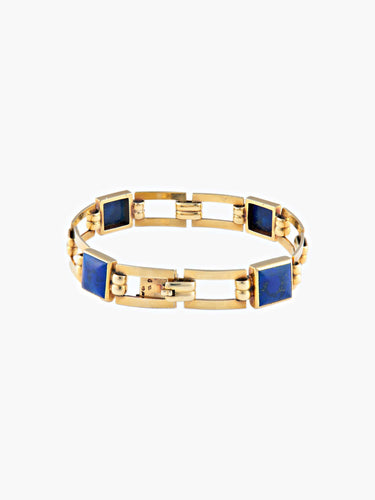 Bracelet Bracelet Or et Lapis lazuli 58 Facettes