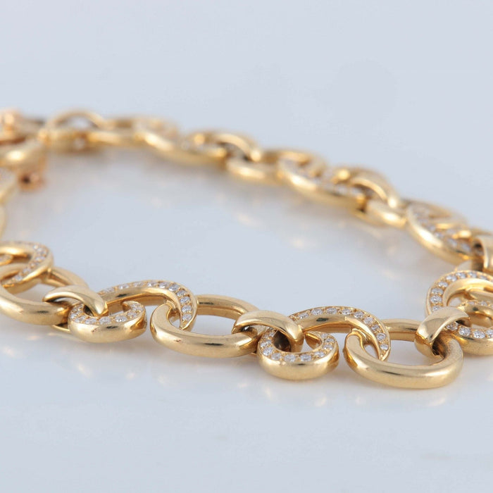 Bracelet MELLERIO - Bracelet en or jaune, diamants 58 Facettes