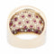 Bague 57 Bague Fleur Or jaune 58 Facettes 2024388CN