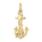 Pendentif Pendentif or jaune ancre de marine 58 Facettes CVP26