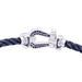 Fred bracelet, “Force 10”, white gold, steel and black diamonds. 58 Facettes 33414
