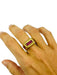 Ring 54 Signet Ring Yellow Gold Tourmaline Line 58 Facettes 204000000794