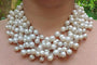Collier Silver and Pearl Necklace 58 Facettes