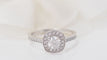 Bague 53 Solitaire en Or blanc et diamants 58 Facettes 31789/31786