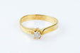 Ring 54 Solitaire ring 0.18ct in solid gold 58 Facettes 111.26851-B5