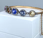 Bracelet Bracelet jonc en or 18 carats, multipierres : saphir, topazes, citrine. Epoque Napoléon III. 58 Facettes AB272