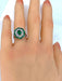 Ring 51 Daisy Ring Gold Emeralds Diamonds 58 Facettes AB216