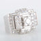 Bague 50 Bague Tank Platine Diamants 58 Facettes 8318