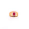 Bague Bague vintage en or jaune, rubis cabochon et diamants 58 Facettes